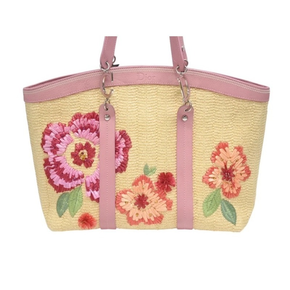 Dior Galliano Raffia Limited Edition Tote Christian Bag Basket